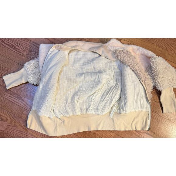Free People FP One “Aurora” Faux Fur Mixed Media Jacket – Women’s Large - Picture 7 of 11